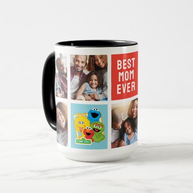 Sesame Street Pals | Mum Photo Collage Mug (Front Left)