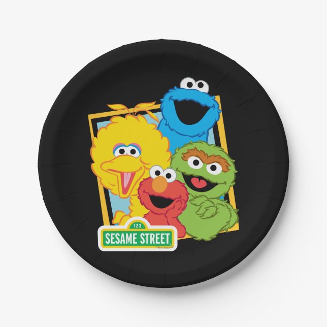 Sesame Street Pals Paper Plate (Front)