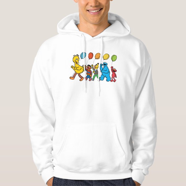 Sesame Street Pals | Party Balloons Hoodie (Front)