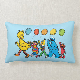 Sesame Street Pals   Party Balloons Lumbar Cushion
