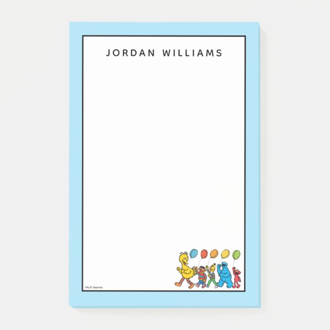 Sesame Street Pals | Party Balloons Post-it Notes (Front)