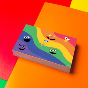 Sesame Street Pals Rainbow Birthday Invitation