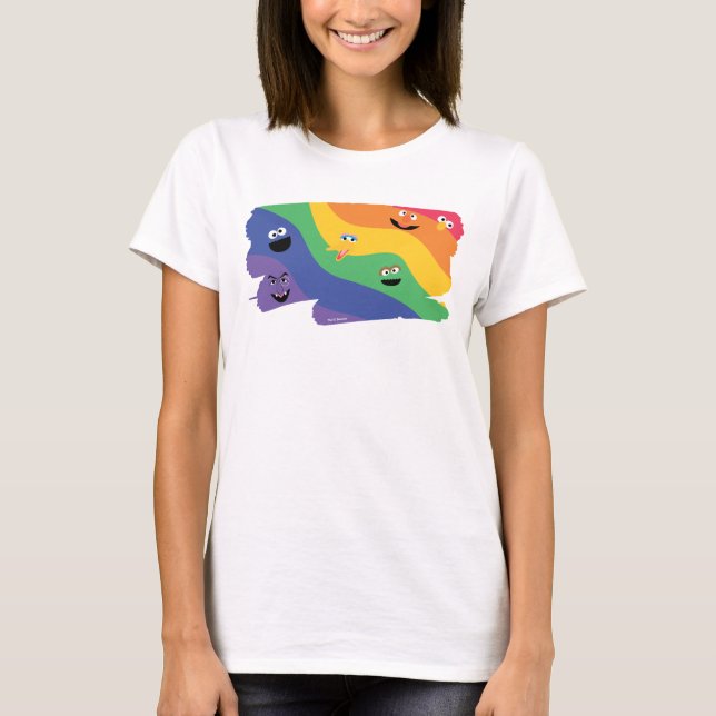 Sesame Street Pals Rainbow T-Shirt (Front)