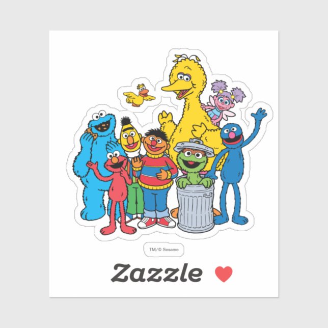 Sesame Street Pals Waving (Sheet)