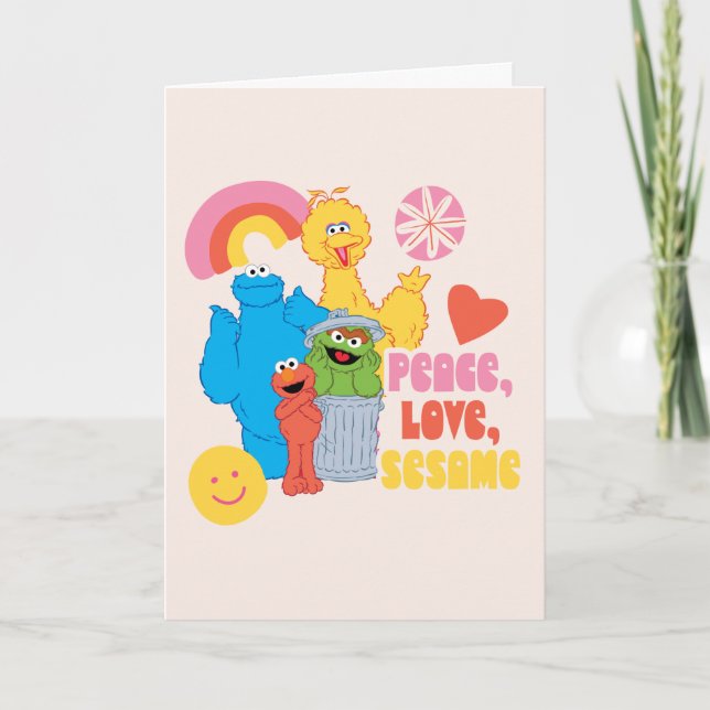 Sesame Street | Peace, Love, Sesame Card (Front)