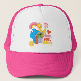 Sesame Street   Peace, Love, Sesame Trucker Hat