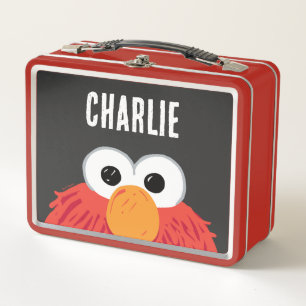 Sesame Street   Personalised Elmo Big Face Metal Lunch Box