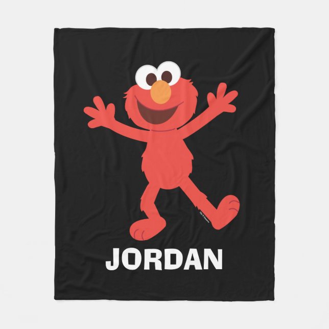 Sesame Street | Personalised Elmo Fleece Blanket (Front)