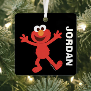 Sesame Street   Personalised Elmo Metal Tree Decoration
