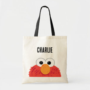 Sesame Street   Personalized Elmo Big Face Tote Bag