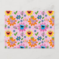 Sesame Street Pink Floral Pattern