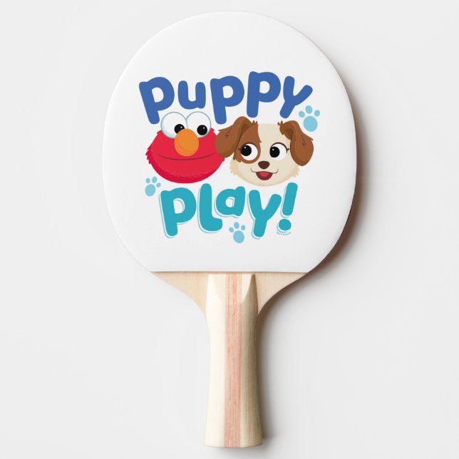 Sesame Street | Puppy Play Elmo & Tango Ping Pong Paddle (Front)