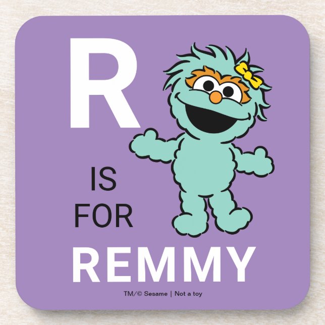 Sesame Street | R is for Rosita | Add Your Name Coaster (Front)