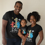 Sesame Street Rainbow 1st Birthday | Dad<br><div class="desc">Celebrate your little one’s milestone with the Sesame Street Rainbow 1st Birthday Dad Shirt. Featuring vibrant rainbow accents and beloved Sesame Street characters like Elmo, Cookie Monster, and Big Bird, this design is perfect for proud dads joining their child’s first birthday celebration. Add a cheerful and playful touch to the...</div>