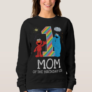 Sesame Street Rainbow 1st Birthday   Mum Sweatshirt