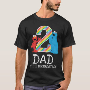 Sesame Street Rainbow 2nd Birthday   Dad T-Shirt