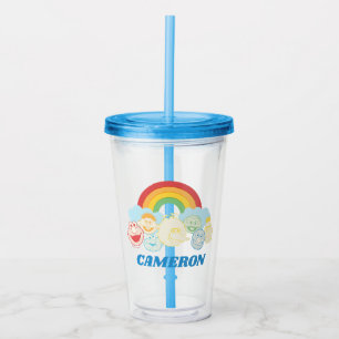 Sesame Street   Rainbow Graphic   Add Your Name Acrylic Tumbler