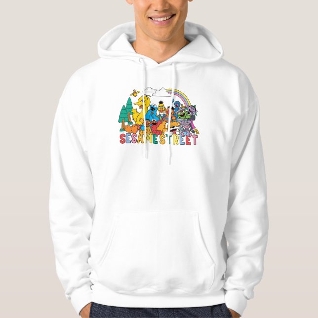 Sesame Street | Rainbow Wave Hoodie (Front)