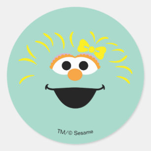 Sesame Street   Rosita Face Art Classic Round Sticker