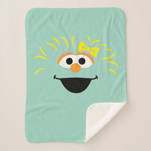 Sesame Street | Rosita Face Art Sherpa Blanket (Front)