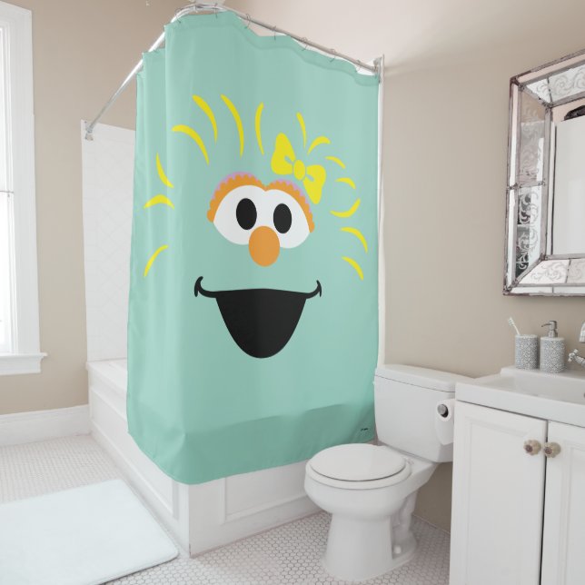 Sesame Street | Rosita Face Art Shower Curtain (In Situ)