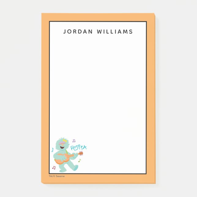 Sesame Street | Rosita Playing Guitar Post-it Notes (Front)