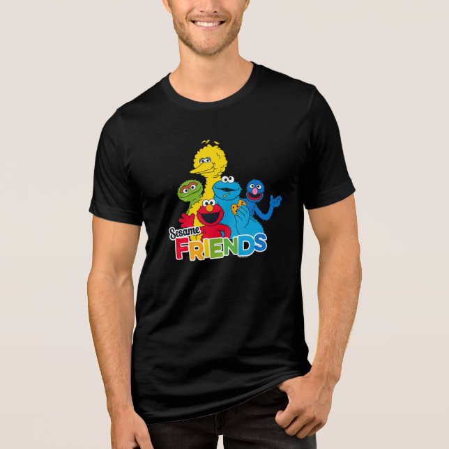 Sesame Street | Sesame Friends Tri-Blend Shirt (Front)