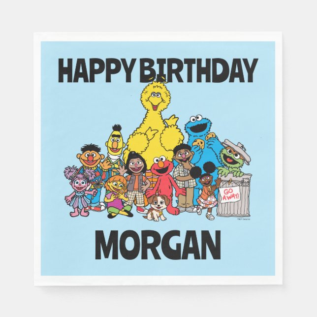 Sesame Street | Sesame Pals | Add Your Name Napkin (Front)