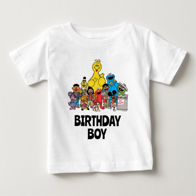 Sesame Street | Sesame Pals Birthday Boy Baby T-Shirt (Front)