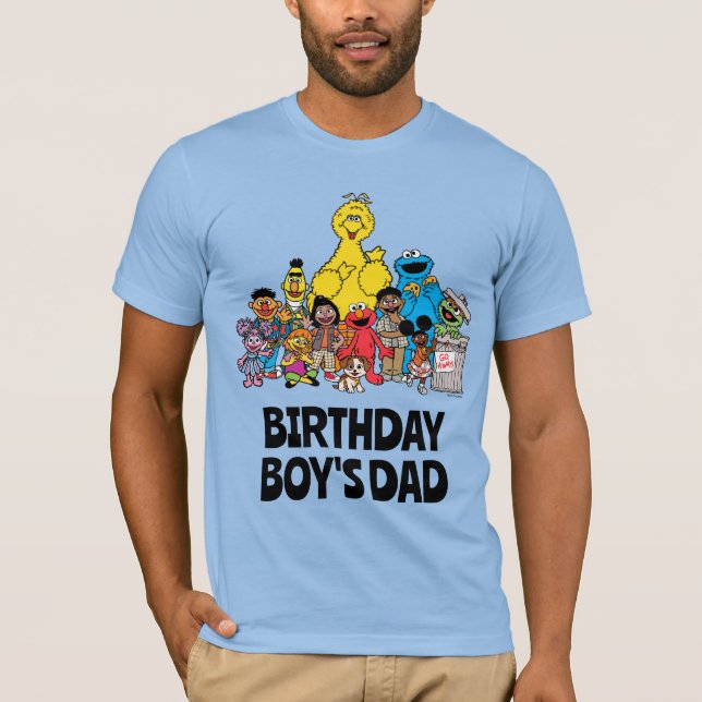 Sesame Street | Sesame Pals Birthday Boy's Dad T-Shirt (Front)