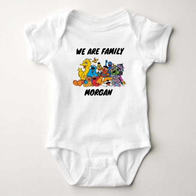 Sesame Street | Sesame Pals | Family Add Name Baby Bodysuit (Front)