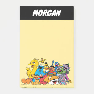 Sesame Street   Sesame Pals Group   Add Name Post-it Notes