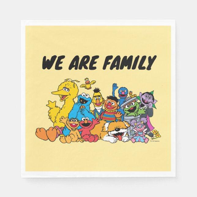 Sesame Street | Sesame Pals Group Portrait Napkin (Front)