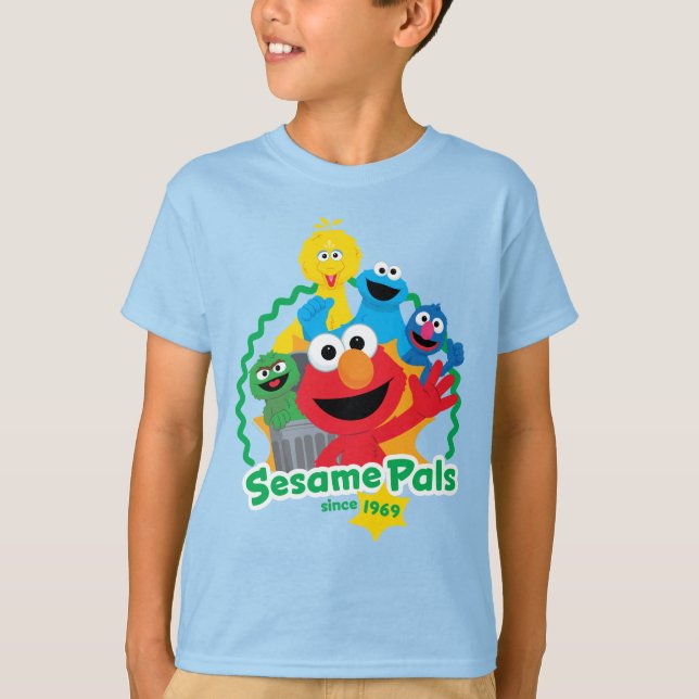 Sesame Street | Sesame Pals Since 1969 T-Shirt (Front)