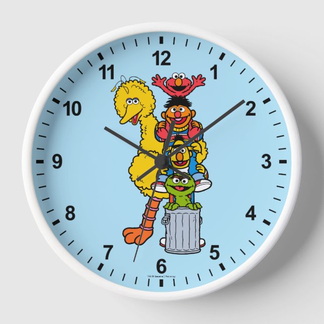 Sesame Street | Sesame Street Pals Pose Clock (Front)