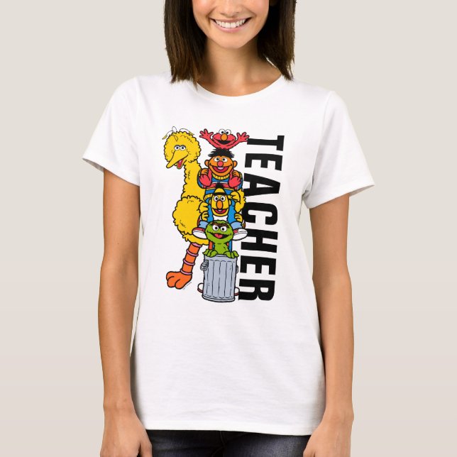 Sesame Street | Sesame Street Pals Teacher T-Shirt (Front)