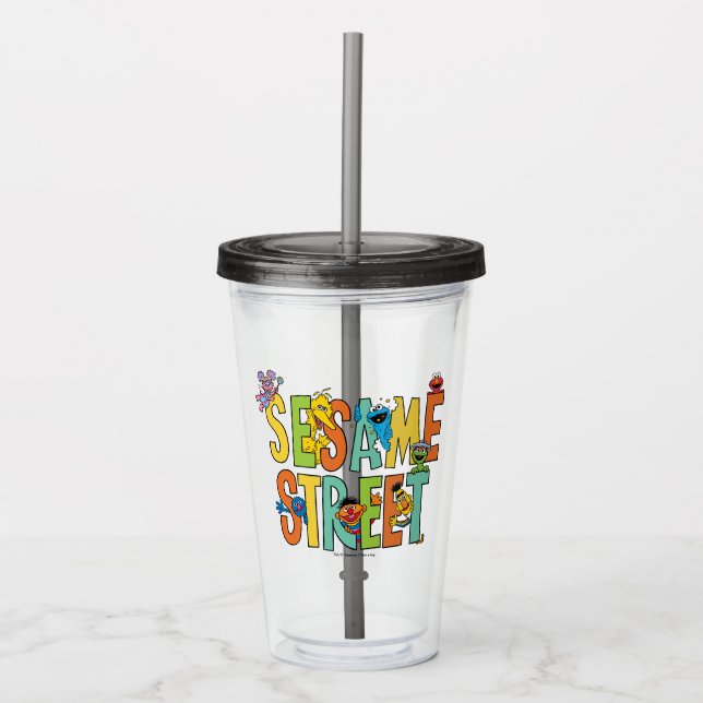 Sesame Street | Sesame Street Type Pals Acrylic Tumbler (Front)