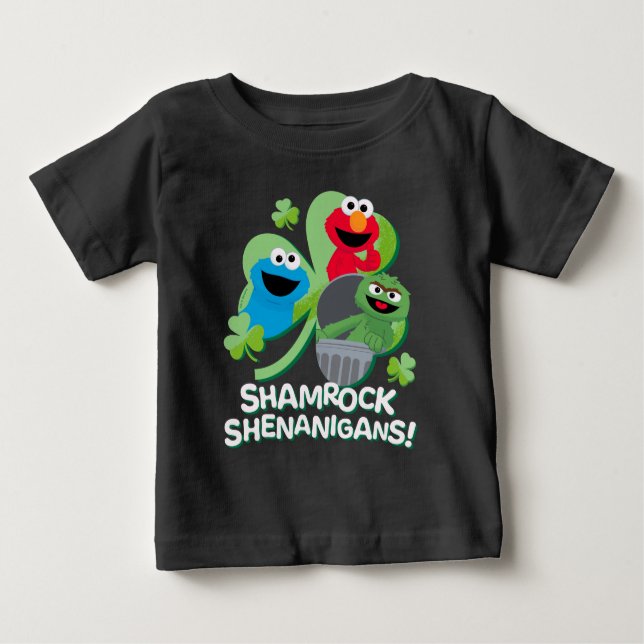 Sesame Street | Shamrock Shenanigans! Baby T-Shirt (Front)