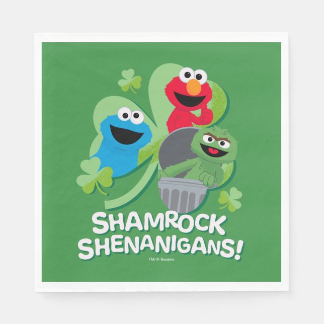 Sesame Street | Shamrock Shenanigans! Napkin (Front)