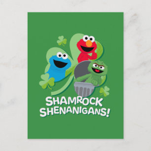 Sesame Street   Shamrock Shenanigans! Postcard