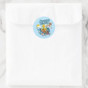 Sesame Street   Since 1969 Classic Round Sticker