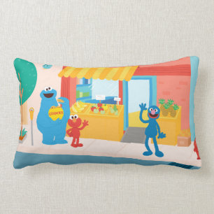 Sesame Street   Street Scene Lumbar Cushion