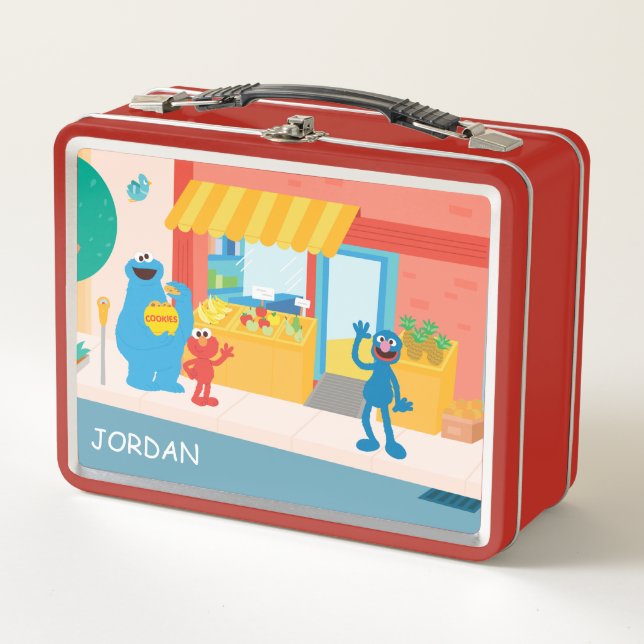 Sesame Street | Street Scene Metal Lunch Box (Front)