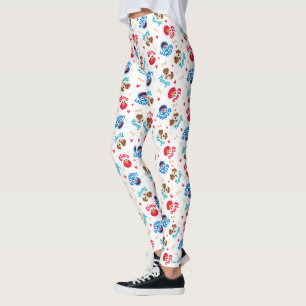 Sesame Street   Tango, Elmo, & Grover Pattern Leggings