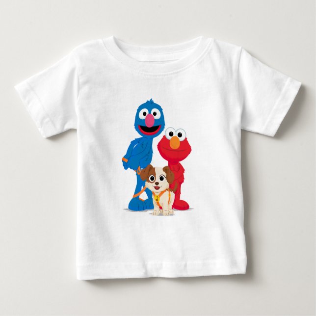 Sesame Street | Tango With Grover & Elmo Baby T-Shirt (Front)