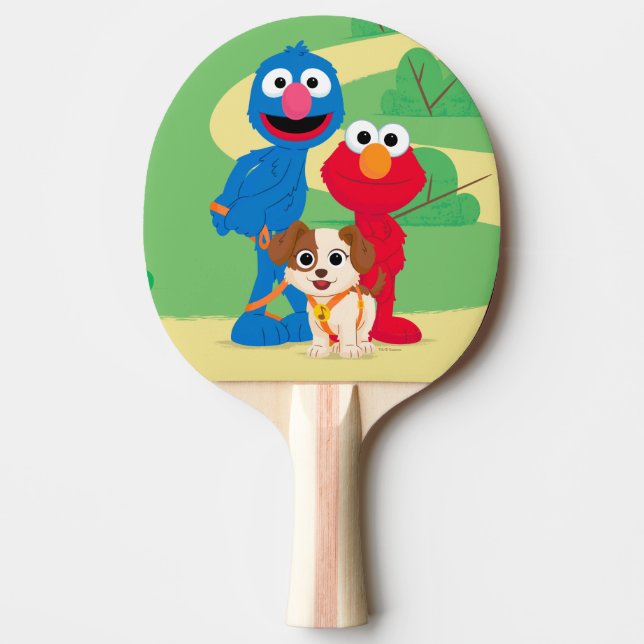 Sesame Street | Tango With Grover & Elmo Ping Pong Paddle (Front)