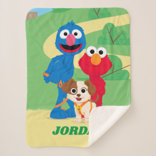 Sesame Street   Tango With Grover & Elmo Sherpa Blanket