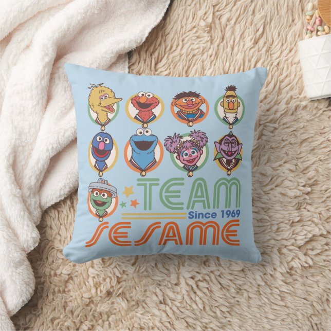Sesame Street | Team Sesame Since 1969 Cushion (Blanket)