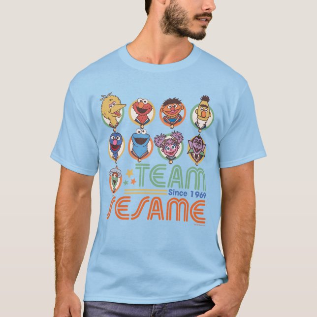 Sesame Street | Team Sesame Since 1969 T-Shirt (Front)