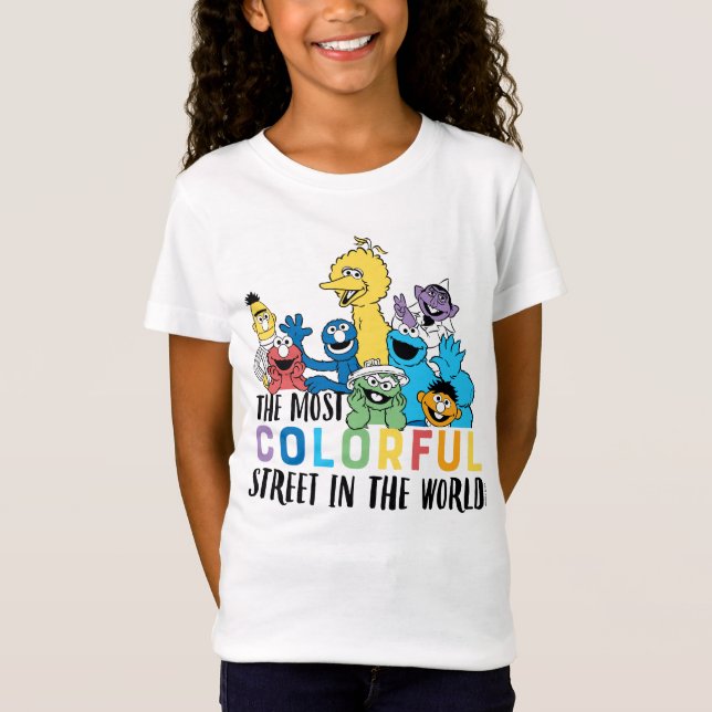 Sesame Street | The Most Colourful Street T-Shirt (Front)